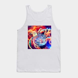 Nebula in a Mason Jar Tank Top